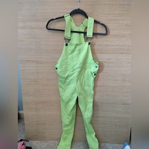 Children's mint green overalls